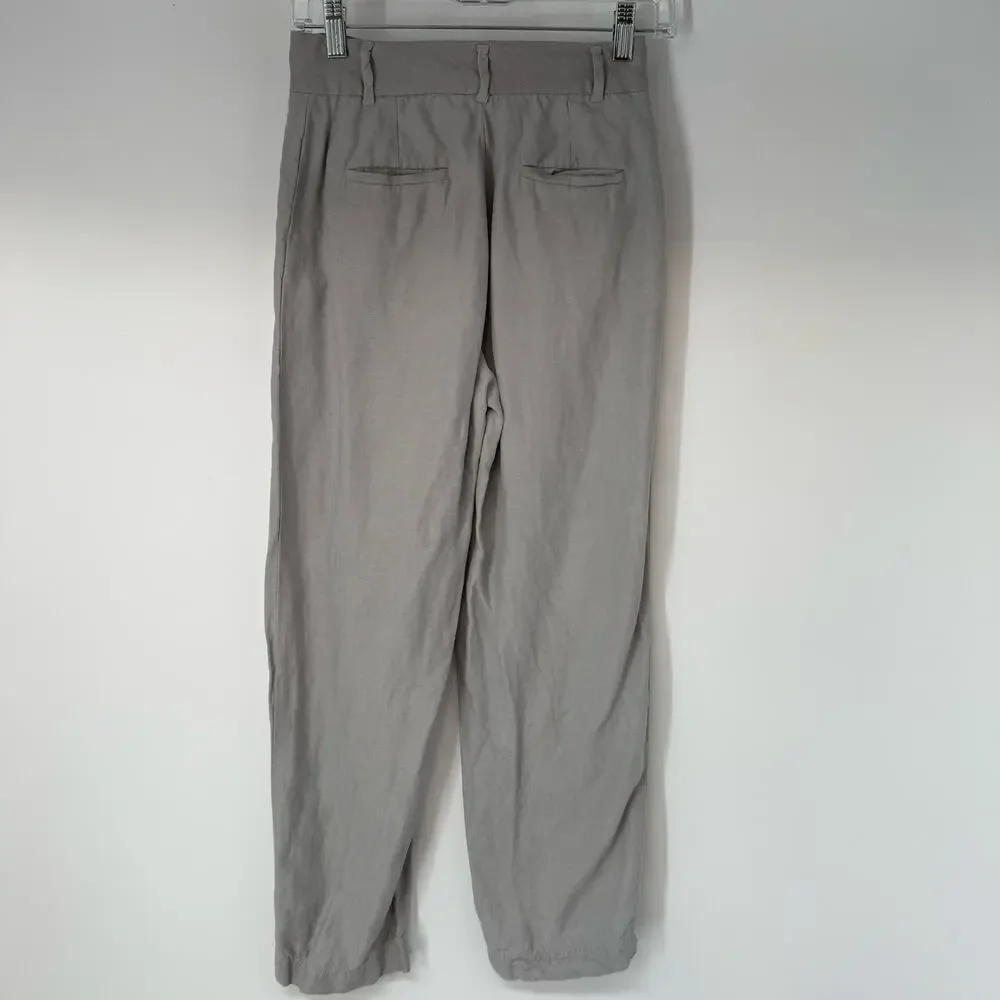 Wilfred Aritzia Jallade  Trouser Pants Womens 0 Brownish Gray High Rise